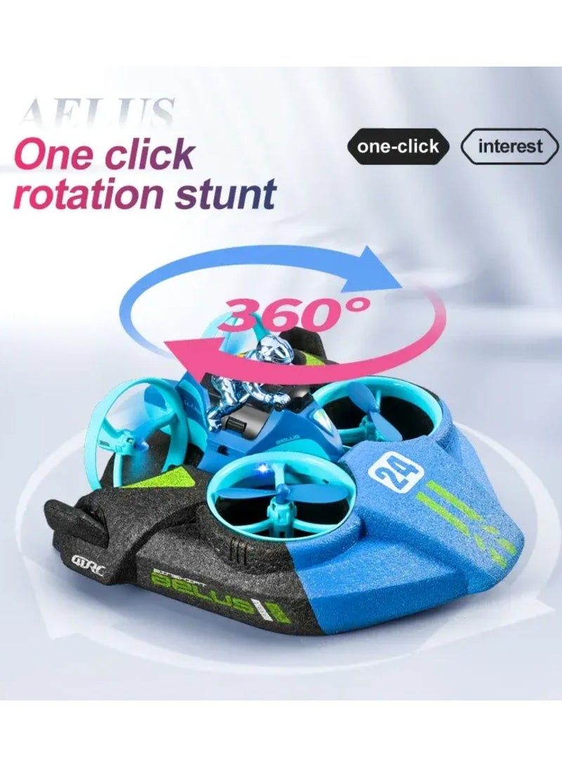 Tradeo Mini RC Drone Altitude Hold Headless Mode 3 in 1 Sea Land Air Flight Remote Control Quadcopter Boat Helicopter Toys - Image 4