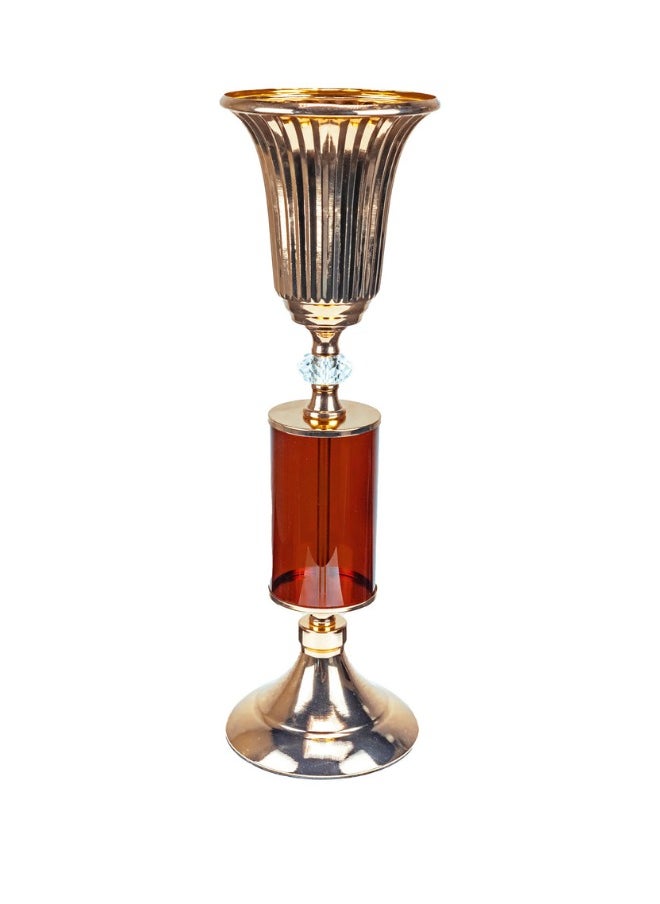 Gulf Flowers Metal Vase  Contemporary metal design, versatile and chic for any setting  - Image 1