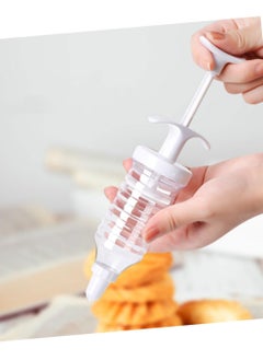 Generic Cake Decorator Cream Decorating Tools Piping Nozzles Pastry Piping Nozzle Plastic Cream Nozzle Cake Decorating Tool Pipe Cake Squirt Tool White Dispenser Frosting  - Image 1