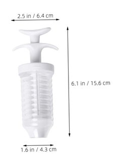 Generic Cake Decorator Cream Decorating Tools Piping Nozzles Pastry Piping Nozzle Plastic Cream Nozzle Cake Decorating Tool Pipe Cake Squirt Tool White Dispenser Frosting  - Image 3