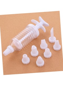 Generic Cake Decorator Cream Decorating Tools Piping Nozzles Pastry Piping Nozzle Plastic Cream Nozzle Cake Decorating Tool Pipe Cake Squirt Tool White Dispenser Frosting  - Image 4