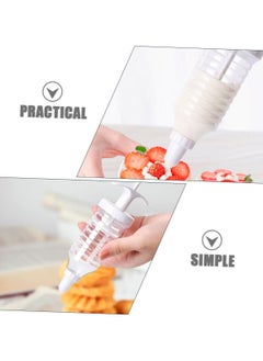 Generic Cake Decorator Cream Decorating Tools Piping Nozzles Pastry Piping Nozzle Plastic Cream Nozzle Cake Decorating Tool Pipe Cake Squirt Tool White Dispenser Frosting  - Image 5