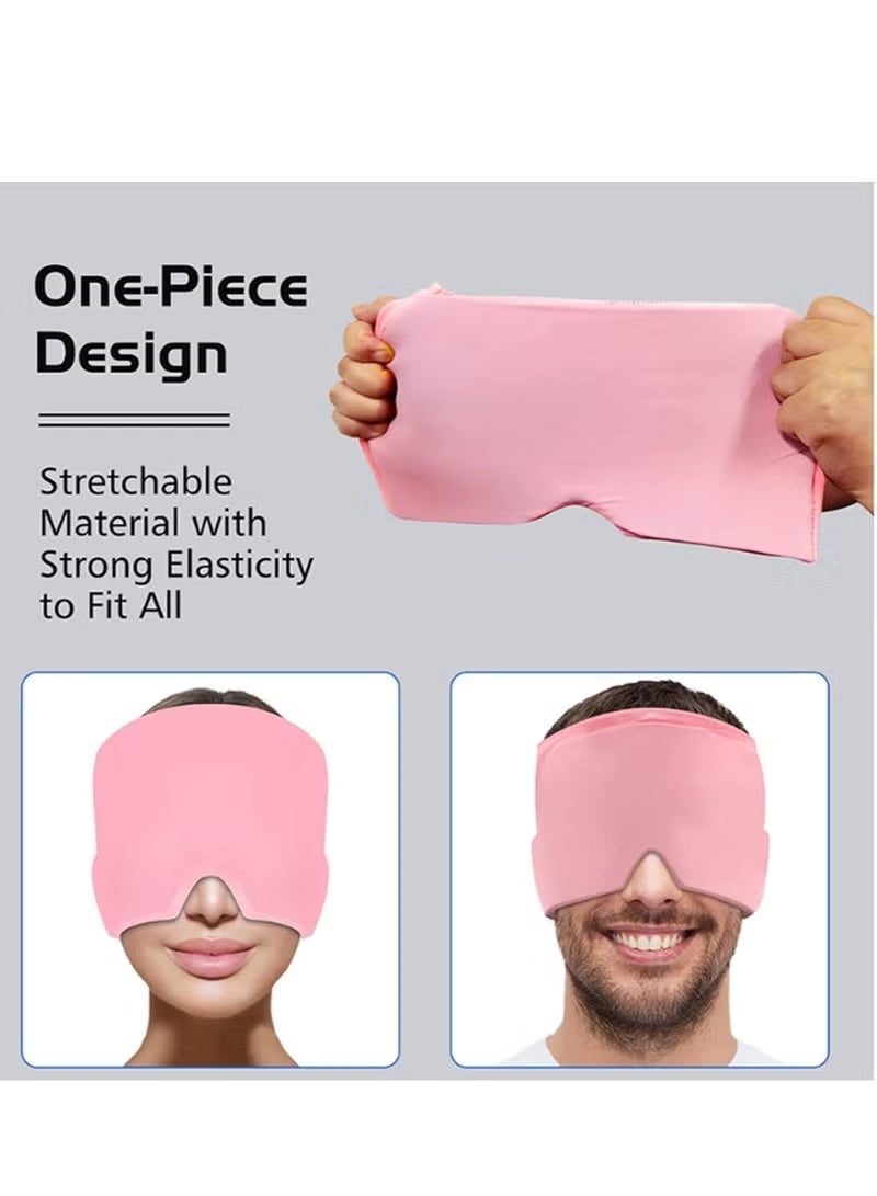 قبعة مرنة لتخفيف الصداع والصداع النصفي – غطاء جل ثلجي قابل للتسخين والتبريد – مقاس واحد يناسب الجميع - Image 5