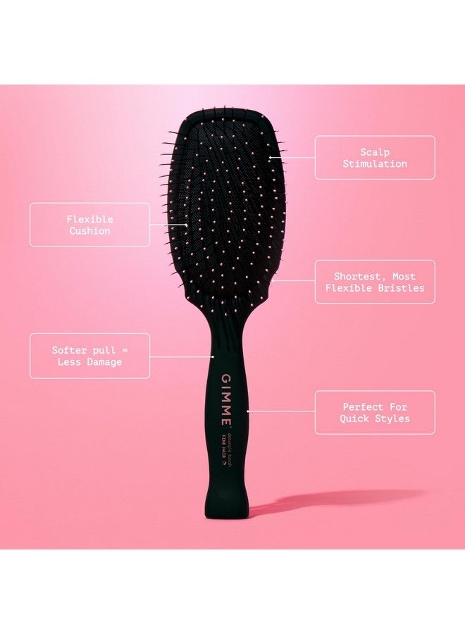 غيمي فرشاة Gimme Beauty لفك تشابك الشعر بدون تلف، مناسبة للشعر الرقيق والهش والخفيف - شعيرات نايلون مقاومة للحرارة ومضادة للكهرباء الساكنة - Image 2