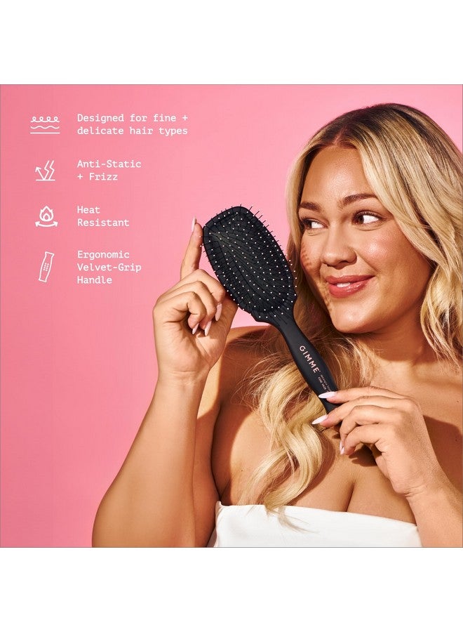 غيمي فرشاة Gimme Beauty لفك تشابك الشعر بدون تلف، مناسبة للشعر الرقيق والهش والخفيف - شعيرات نايلون مقاومة للحرارة ومضادة للكهرباء الساكنة - Image 3