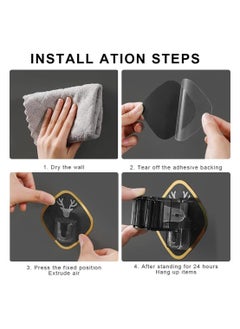 Y&D Broom Mop Holder Tidy Organizer 3 Pack Wall Mounted Plastic Self-Adhesive and for Storing Brush Mops Tools  - Image 2