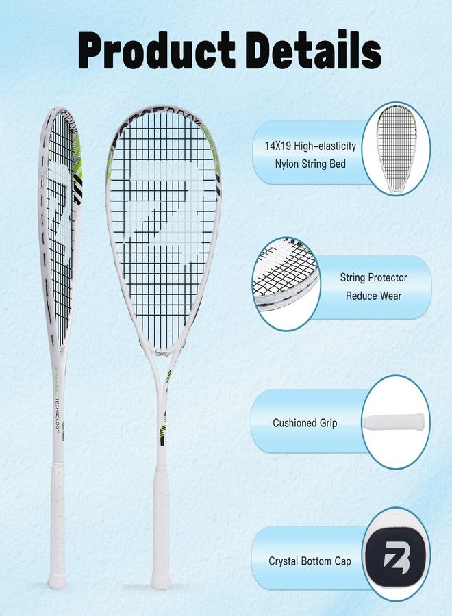 BZ BatZoom BatZoom Squash Racket for Beginners – Heavy Duty Training Squash Racquet for Adults, Pre-Strung with Comfortable Grip & Shock Absorption - Includes Carrying Bag - Image 4
