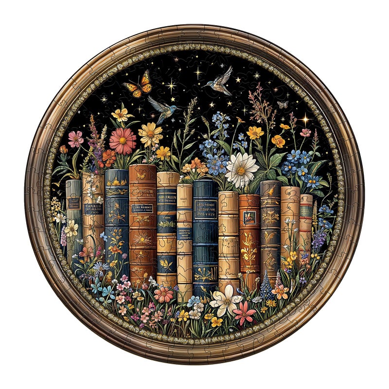 Artipuz Wooden Puzzles for Adults Flower of Wisdom Wooden Puzzle Unique Shape Wood Jigsaw Puzzles for Adults Wood Puzzle Adult Gifts for Friends and Family Wall Art Home Decor 200pcs 114 114in M - Image 3