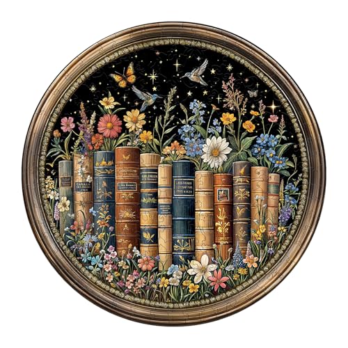 Artipuz Wooden Puzzles for Adults Flower of Wisdom Wooden Puzzle Unique Shape Wood Jigsaw Puzzles for Adults Wood Puzzle Adult Gifts for Friends and Family Wall Art Home Decor 200pcs 114 114in M - Image 1
