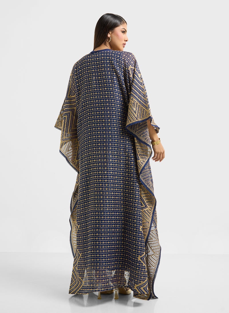 Khizana Embroidered Kaftan - Image 2