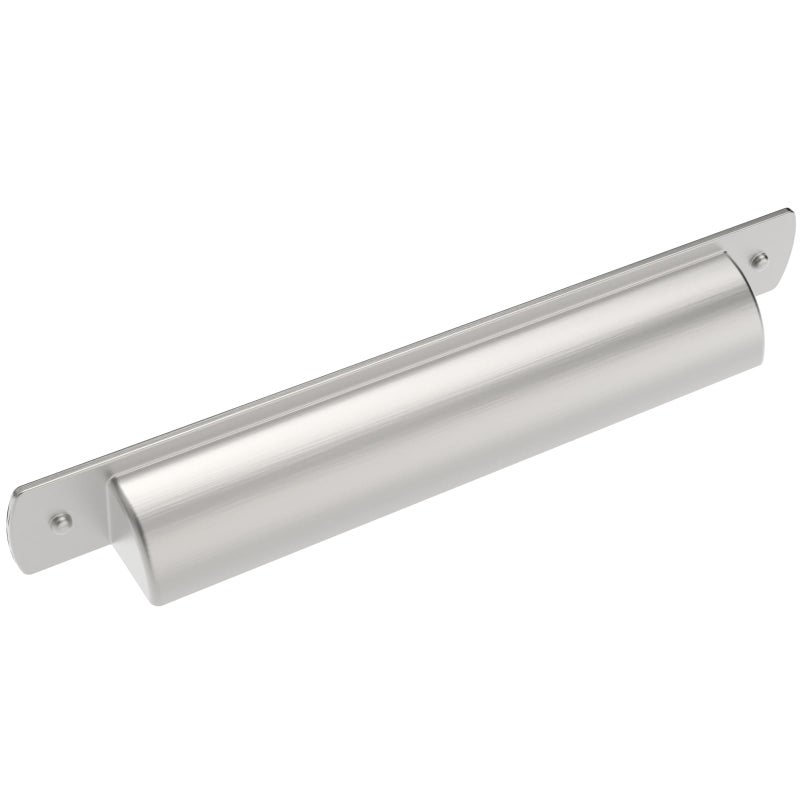 9BUILD 10 Pack Brushed Satin Nickel Cabinet Cup Pulls 5 Inch Cabinet Handles Kitchen Cabinet Hardware Cup Pulls for Cabinets Nickel Drawer Pulls Zinc Alloy Drawer Handle - Image 2