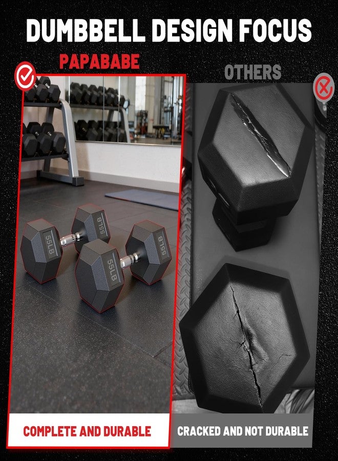 PAPABABE Dumbbells Set of 2 5lbs Dumbbells Pair, 5 Pounds Hand Weights for Women Men at Home, Free Weights Dumbbells Set for Home Gym Equipment, Pesas Mancuernas para Ejercicios de Hombre Casa. - Image 4