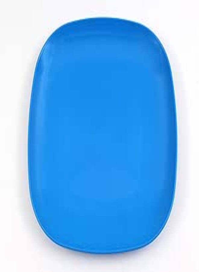 M-Design Eden Plastic Dinner Plate (26cm) - Microwave, Dishwasher, Food Safe & BPA Free (6, Blue)