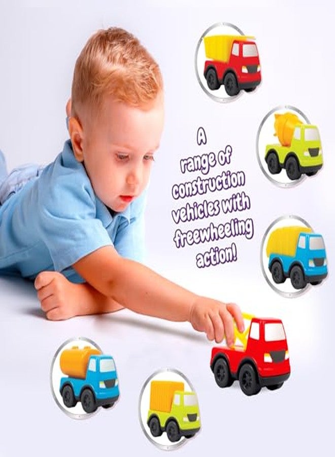Giggles Funskool - Mini Vehicles Tow Truck, Multicolour Push and Go Construction Vehicle, Develops Motor Skills, 12 Months & Above, Infant and Preschool Toys - Image 4