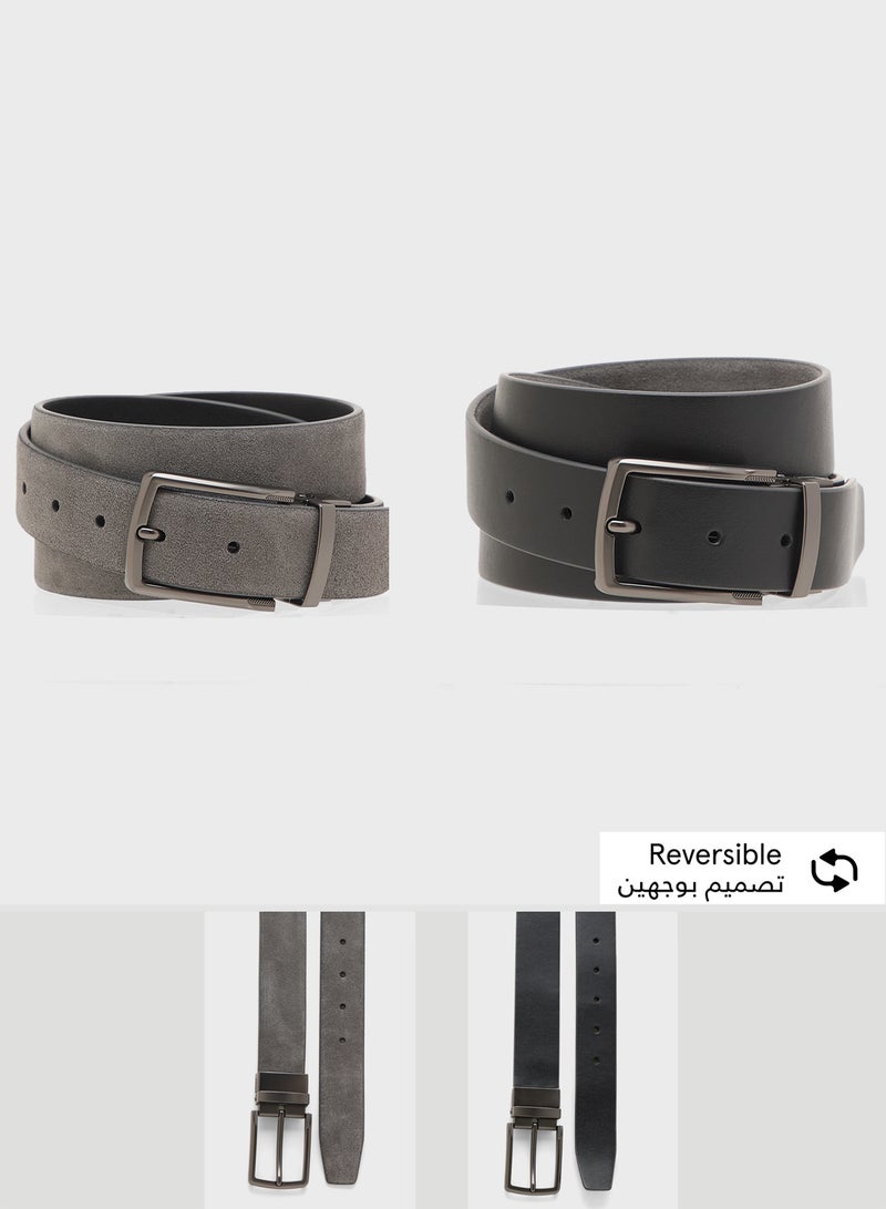 Robert Wood Smart Casual Resizable Suede Belt - Image 1