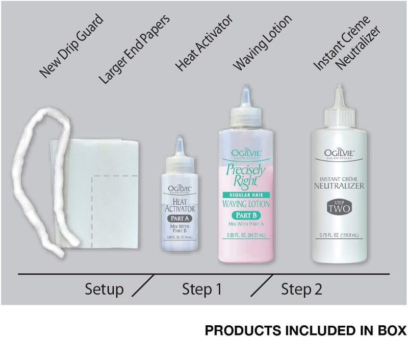 Ogilvie أوجيلفي صالون ستايلز بيرم منزلي للشعر المعالج بالألوان، الرقيق أو الهش - Image 2