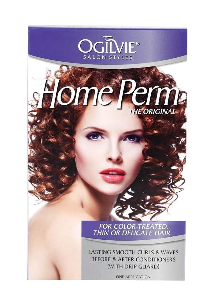 Ogilvie أوجيلفي صالون ستايلز بيرم منزلي للشعر المعالج بالألوان، الرقيق أو الهش - Image 1