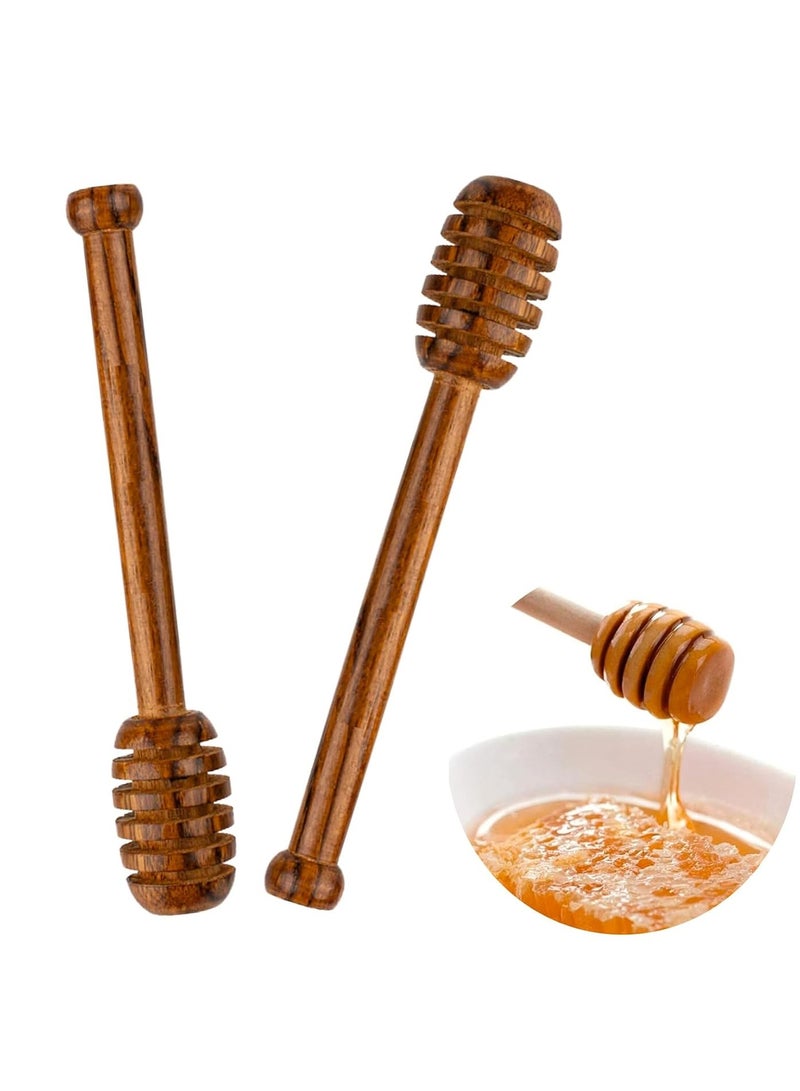 Flavoma 6 Inch Wooden Honey Dipper | Wood Honey Stick | Honey Server | 1 Pc - Image 1