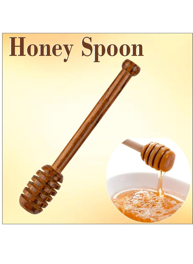 Flavoma 6 Inch Wooden Honey Dipper | Wood Honey Stick | Honey Server | 1 Pc - Image 2