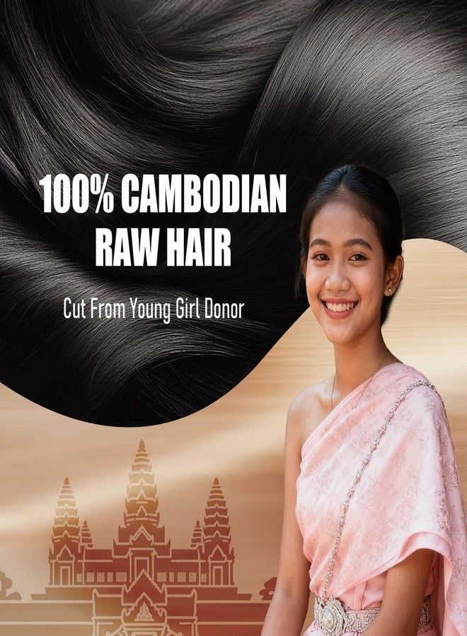 Lynch 15A Body Wave Bundles Human Hair, 18 20 22 Inch Real 100% Unprocessed Raw Cambodian Virgin Hair 3 Bundles, Plush Thick 105 Gram per Bundle Natural Black for Woman - Image 2