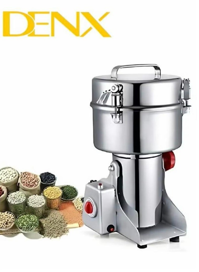 دينكس مطحنة كهربائية 800 جرام بقدرة 3000 واط ، مطحنة قهوة كهربائية للحبوب والتوابل والطعام الجاف (مع 22 قطعة اضافية قطع غيار) - Image 1