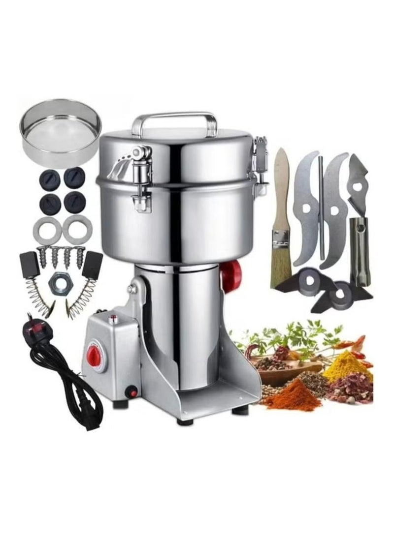 دينكس مطحنة كهربائية 800 جرام بقدرة 3000 واط ، مطحنة قهوة كهربائية للحبوب والتوابل والطعام الجاف (مع 22 قطعة اضافية قطع غيار) - Image 3