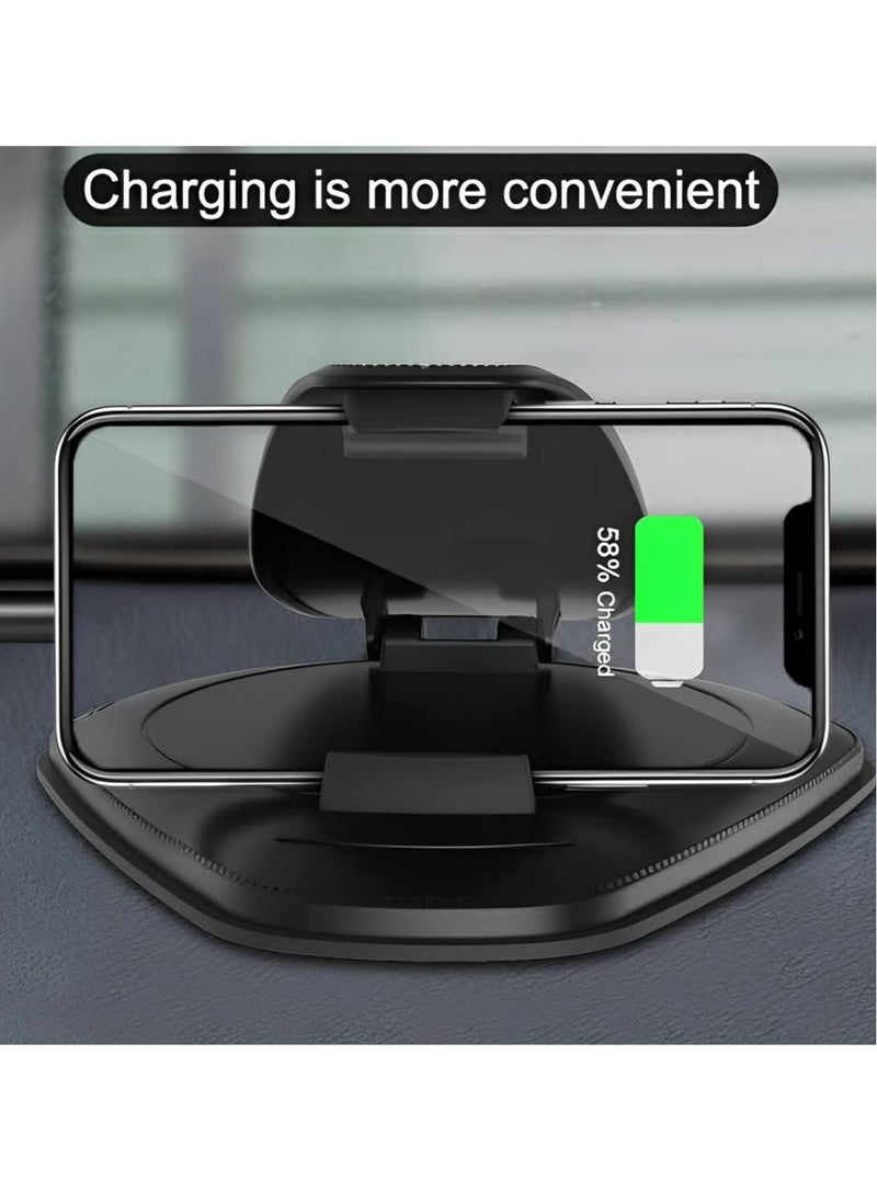 SYOSI Stable Cell Phone Stand Center Console Hands-Free Clip Mount for Cellphone Universal Auto Accessories Compatible with All Phone Android Smartphone  - Image 3