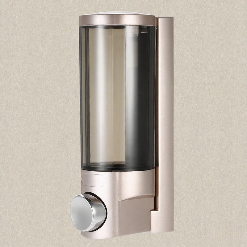 300ml Wall-mounted Single Bottle Manual Soap Dispenser Shampoo Box Soap Dispenser& Holder Toilet Hand Washing Liquid Shampoo Shower Gel Dispenser - Image 1