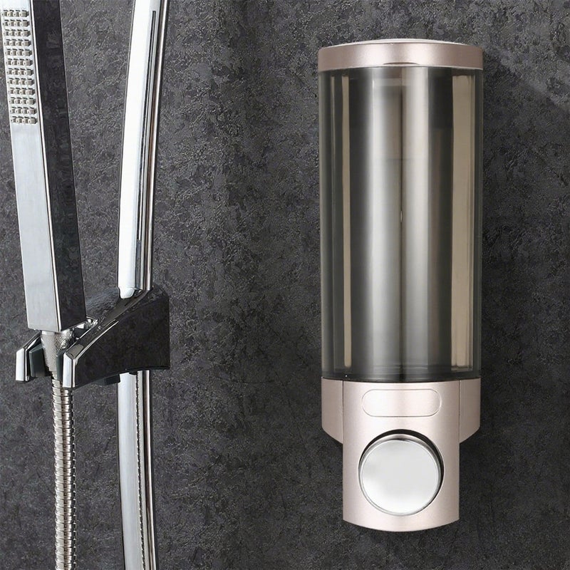 300ml Wall-mounted Single Bottle Manual Soap Dispenser Shampoo Box Soap Dispenser& Holder Toilet Hand Washing Liquid Shampoo Shower Gel Dispenser - Image 5