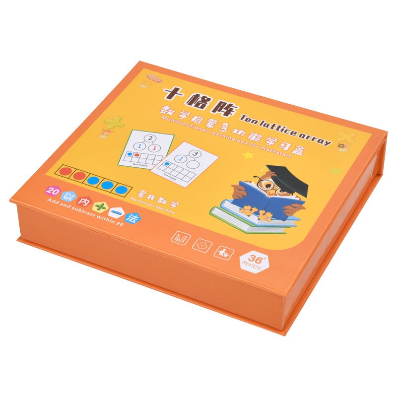 Magnetic Digital Ten-Grid Array Multi-Function Learning Box Primary School Students' Addition And Subtraction Numeric Enlightenment Children'S Early Education Toys - Image 5