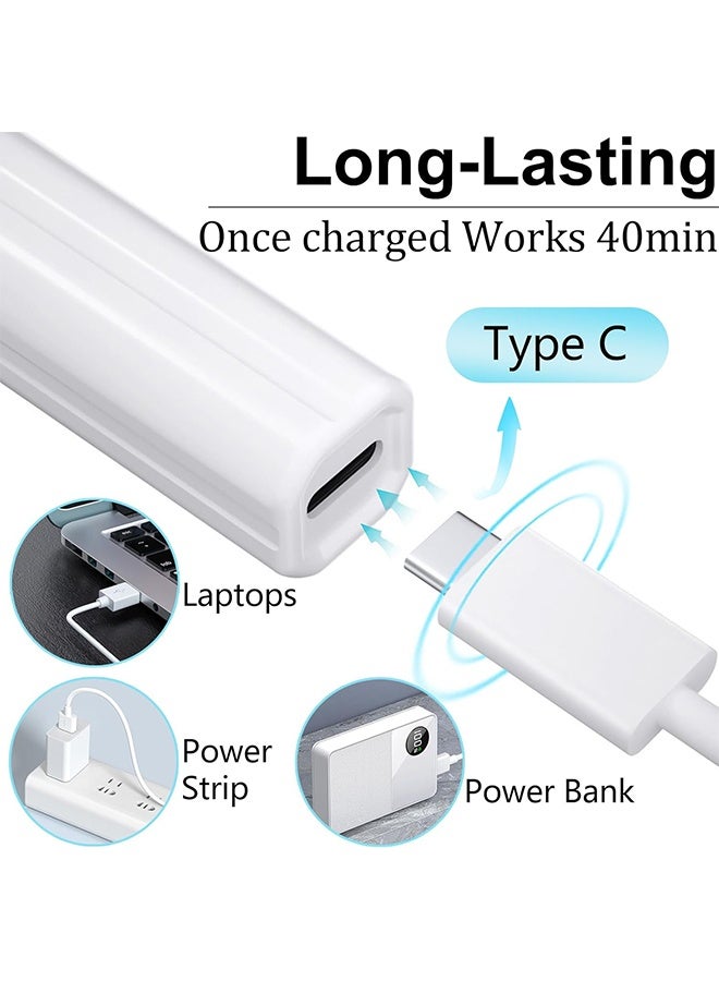 Ocean Mini Handheld UV Light for Gel Nails, Portable LED Nail Lamp, Rechargeable USB Nail Dryer, Portable Gel Polish Curing Lamp, Mini Nail Dryer for DIY at Home & Travel (White)  - Image 5