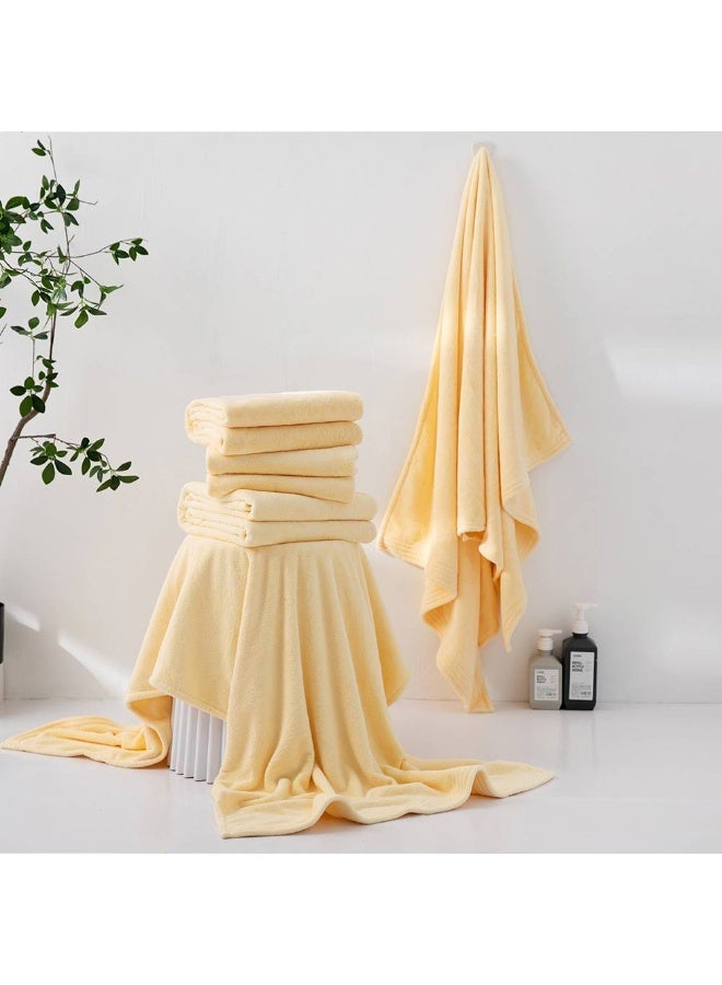Reefi Modern Quick-Dry Towel, Lemon, Face - Image 3