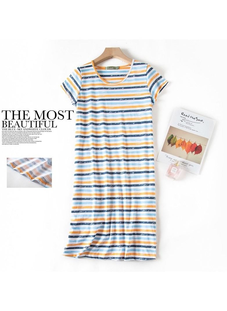 Generic - Cute Cartoon Cotton Homewear Knitted Sweet Large Short Sleeve Round Neck Pajamas - Image 1