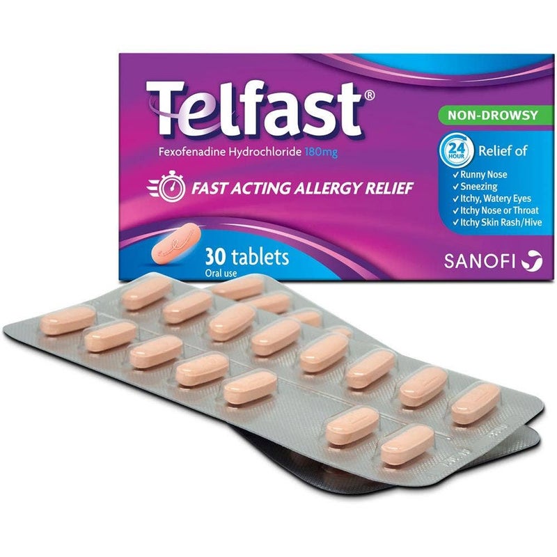 Telfast 180mg Anti-Allergy Tablets for Quick Allergy Relief 30's - Image 3