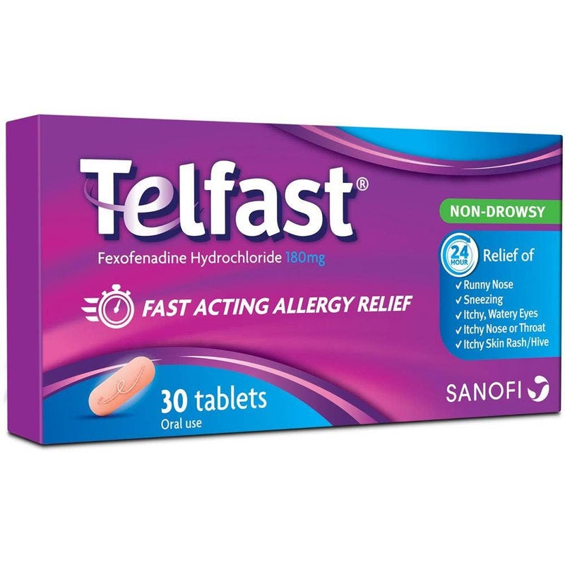 Telfast 180mg Anti-Allergy Tablets for Quick Allergy Relief 30's - Image 2