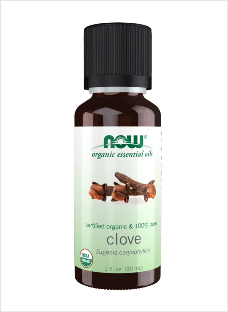 NOW Clove Essential Oil - 100% Pure Organic & Rich Aroma, 30ml