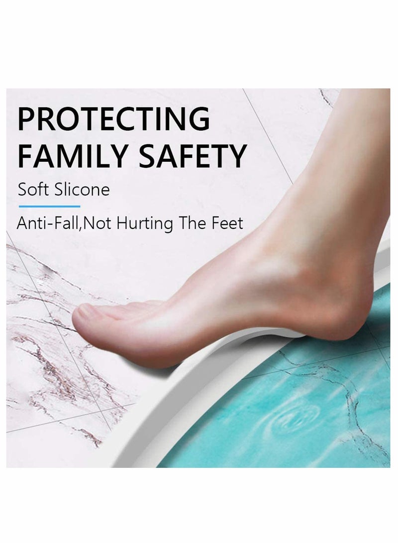 Zikra Collapsible Threshold Water Dam Self Adhesive Sealing Tape for Kitchen Bathroom Tub Shower Floor, Waterproof Flow Block Seal Strip 39Inch - Image 4