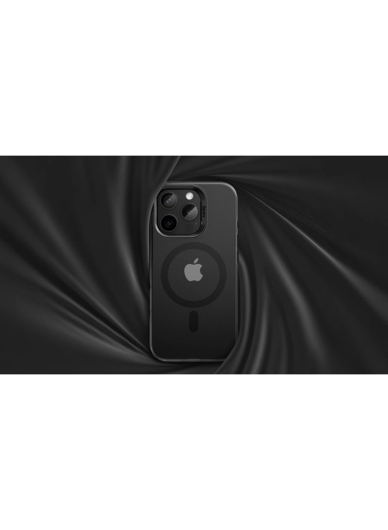 أكاليكس جراب حماية شفاف صلب من ماج سيف لهاتف آيفون 16 برو، تصميم كريستالي فائق النحافة مع مغناطيس قوي وحماية من السقوط - Image 1