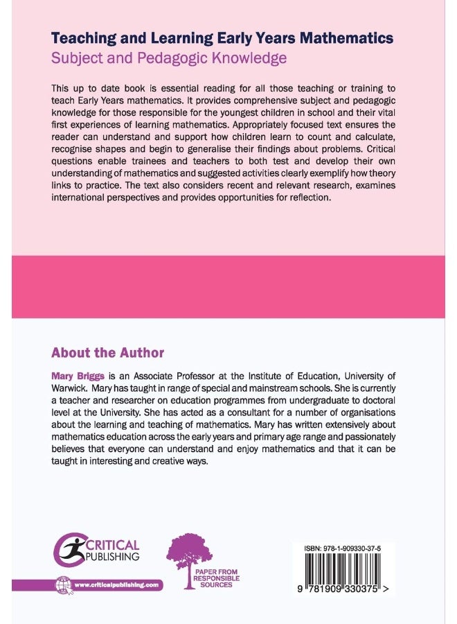 Teaching and Learning Early Years Mathematics: Subject and Pedagogic Knowledge - Image 2