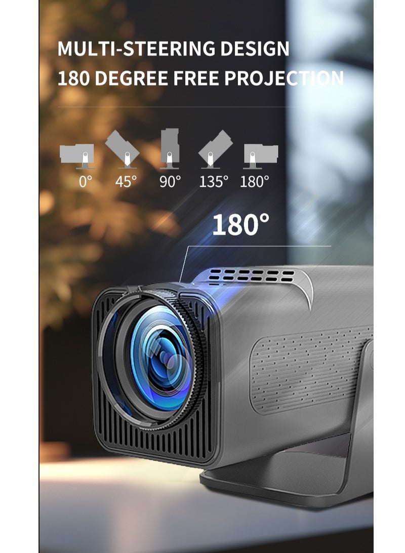 Projector HD Home Portable Cannon Projector Dormitory Camping Mobile Phone Wireless Same Screen Projector  - Image 1