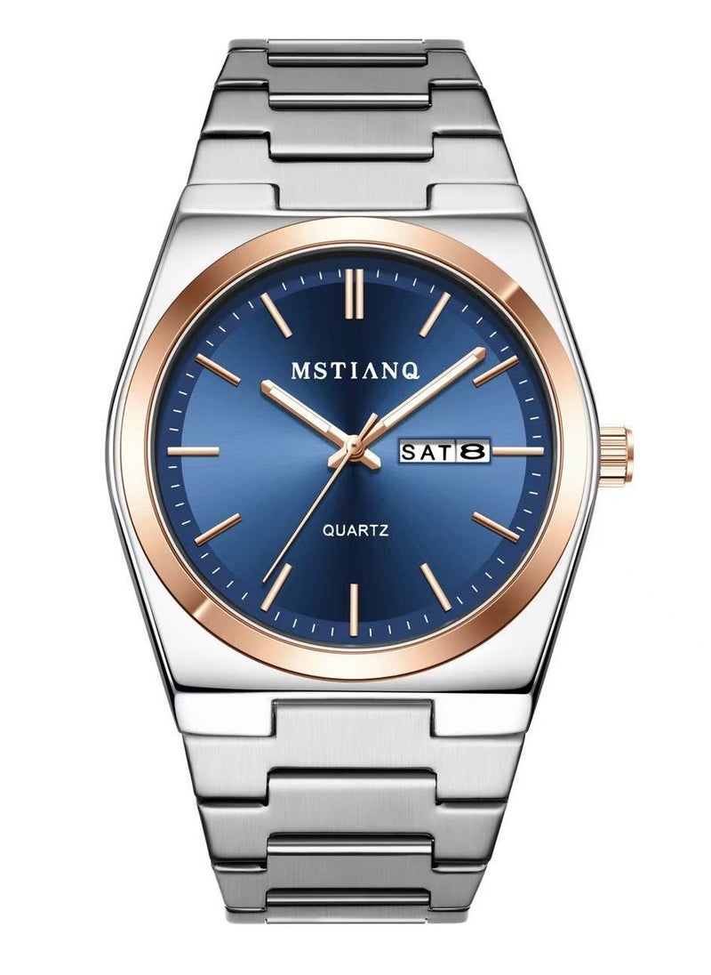MSTIANQ Watches for Men Stainless Steel Quartz Water-Resistant Men's Watch  - Image 1