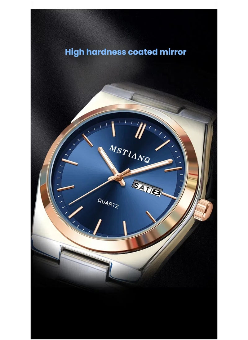 MSTIANQ Watches for Men Stainless Steel Quartz Water-Resistant Men's Watch  - Image 3