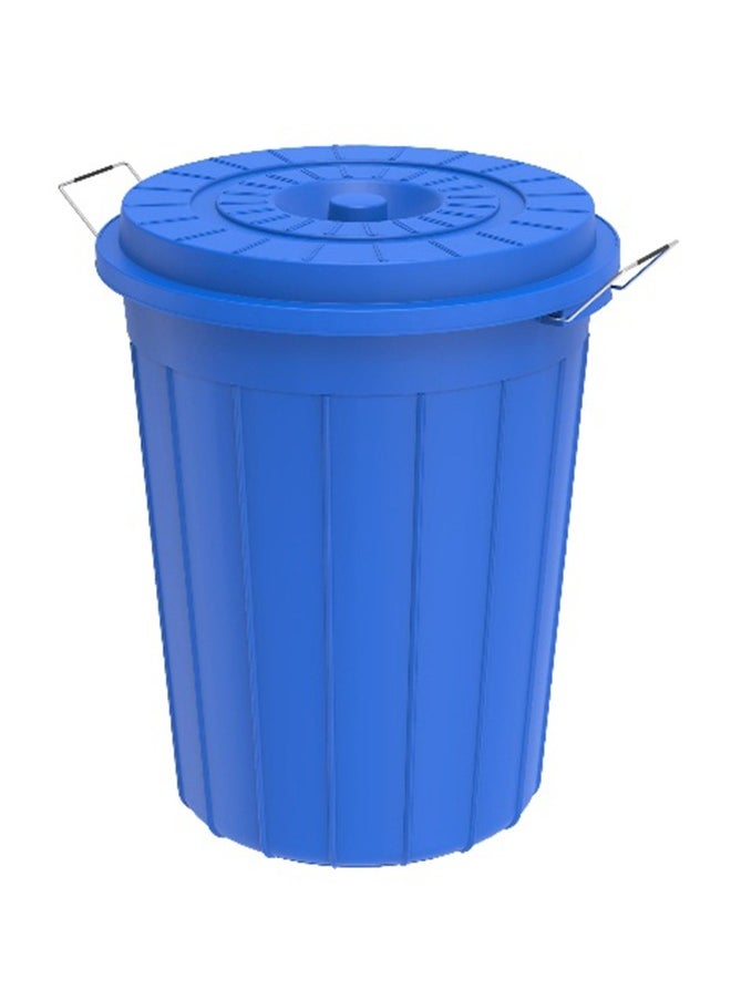 Cosmoplast 80L Round Plastic Drum With Lid (Blue)  - Image 1