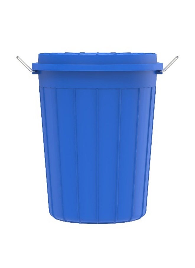 Cosmoplast 80L Round Plastic Drum With Lid (Blue)  - Image 2