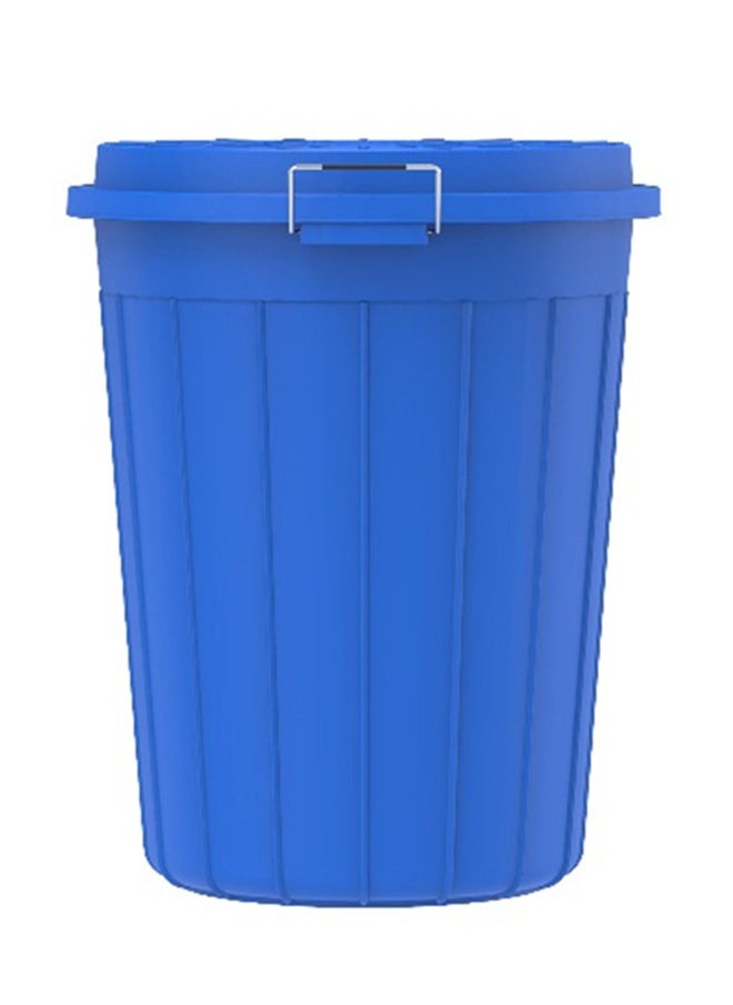 Cosmoplast 80L Round Plastic Drum With Lid (Blue)  - Image 3