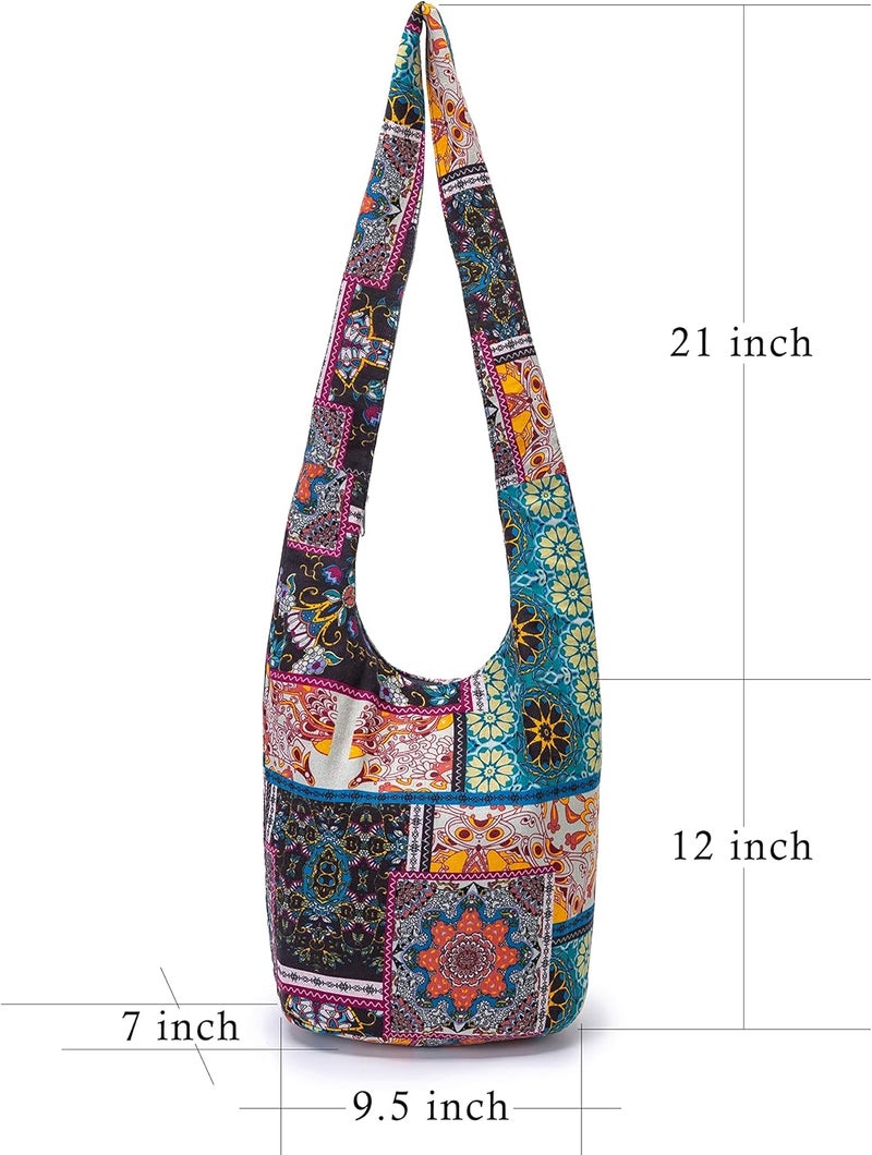 Coton Pose Women Shoulder Handbags Fashion canvas Hippie Crossbody Bags Bohemian Animal Prints Hobo Bags - Image 1