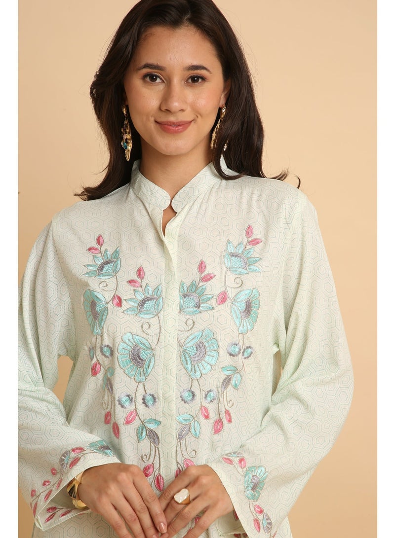 HANA & SARA Unique Long Women Trendy Printed Arabic Jalabiya - Image 3