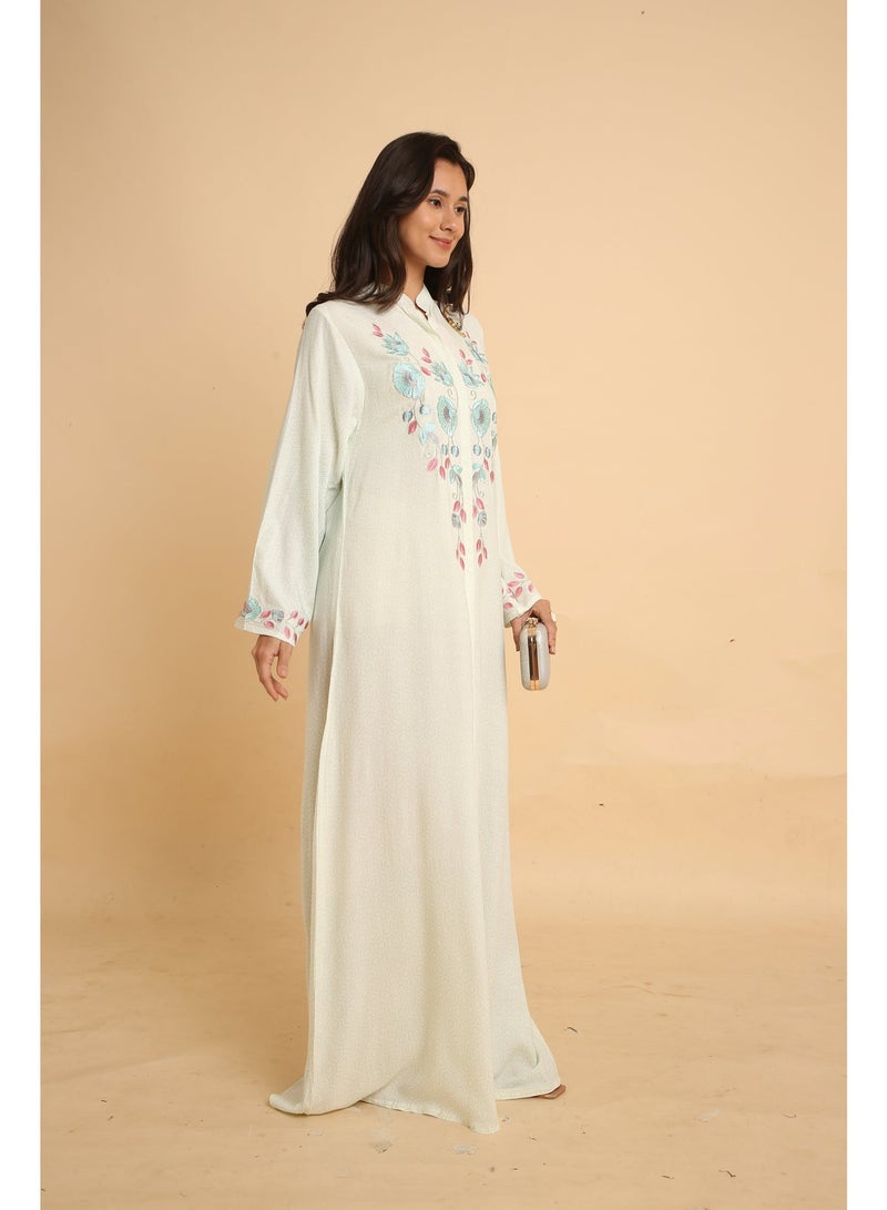 HANA & SARA Unique Long Women Trendy Printed Arabic Jalabiya - Image 5