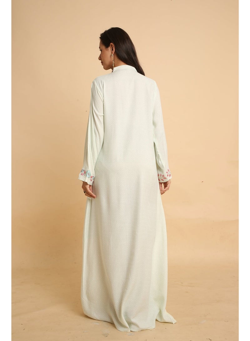 HANA & SARA Unique Long Women Trendy Printed Arabic Jalabiya - Image 4