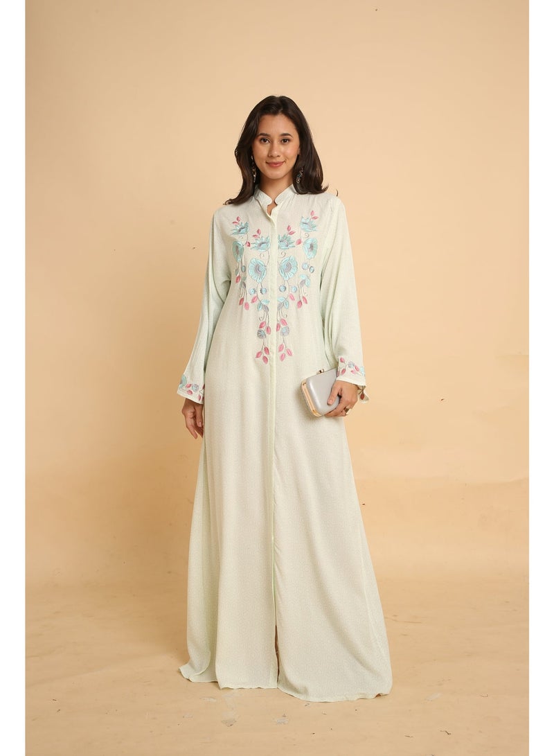 HANA & SARA Unique Long Women Trendy Printed Arabic Jalabiya - Image 2